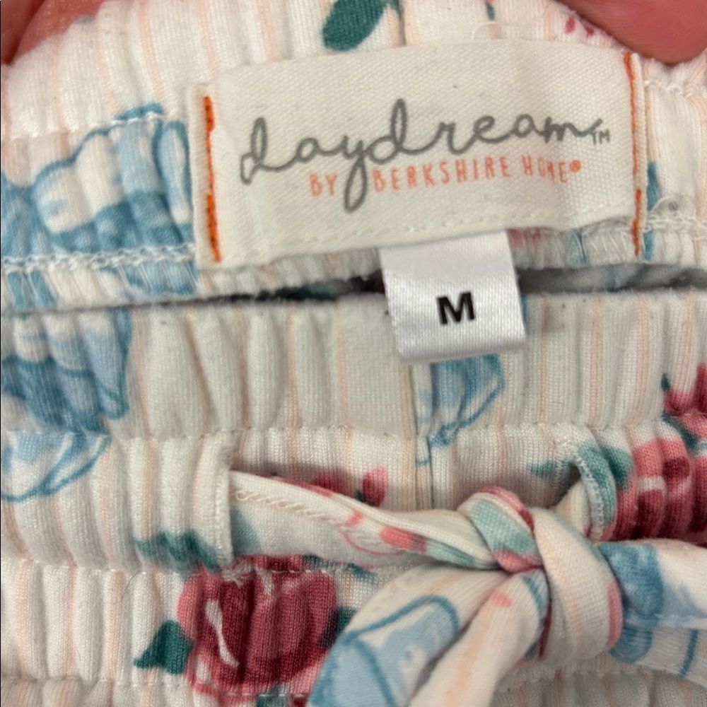 Daydream by Berkshire Home Rose Floral Bow Print Pajama Pants Size Medium
